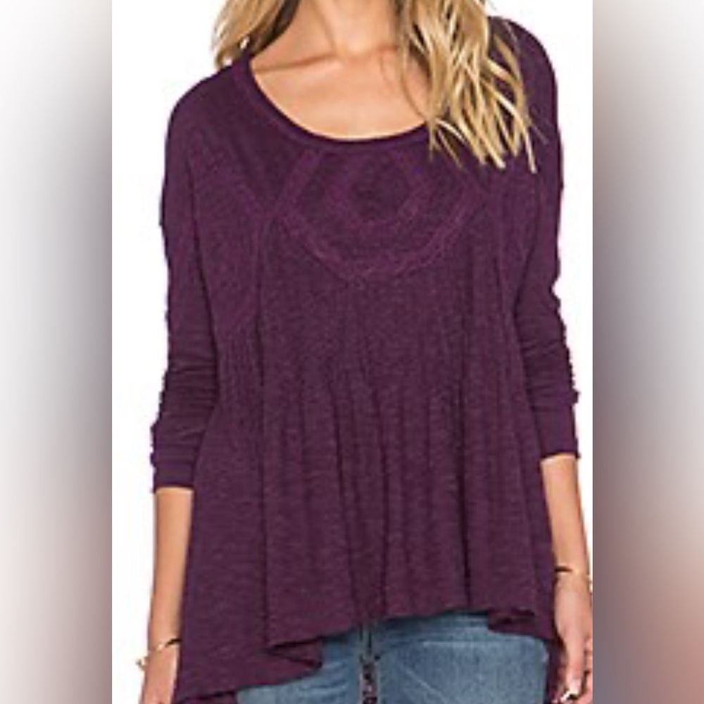 Free People New Hope Babydoll Top women’s size xs